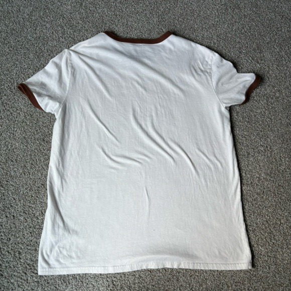 Forever 21 Desert Parties Cotton Graphic Tee Shirt Brown Trim Sz XL * - Picture 6 of 6